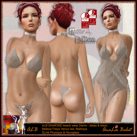 ALB DIAMOND beach wearable Demo bikini & dress - SLink Maitreya Belleza by AnaLee Balut - Alb Dream Fashion