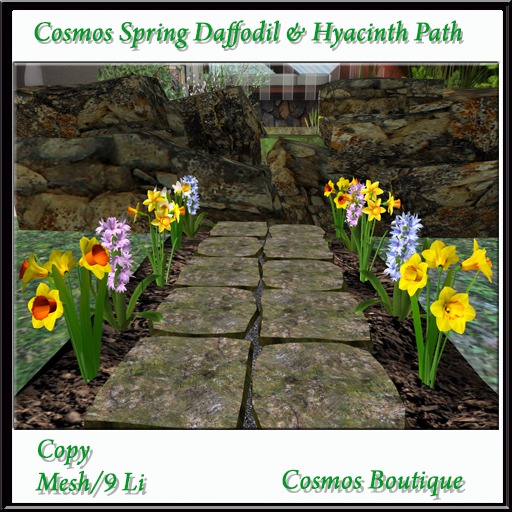 Cosmos Spring Daffodil & Hyacinth Path MESH (BOX)