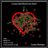Cosmos RED Floral Love Heart  (BOX)