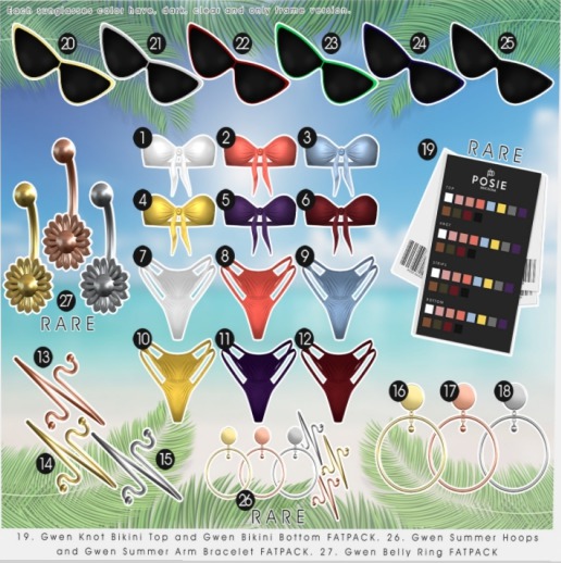 POSIE - Gwen High Bikini Bottom .7 (COMMON)