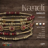 EarthStones Kandi Bangles ~ Carnelian