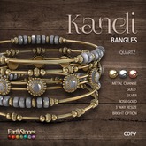EarthStones Kandi Bangles ~ Quartz
