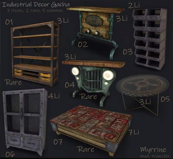 01 Industrial Decor Gacha - shelf RARE