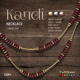 EarthStones Kandi Necklace ~ Carnelian