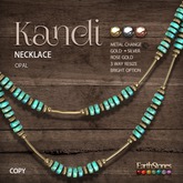 EarthStones Kandi Necklace ~ Opal