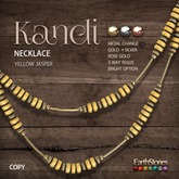EarthStones Kandi Necklace ~ Yellow Jasper