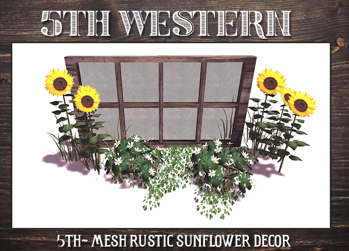 5TH~ MESH - Rustic Sunflower Decor
