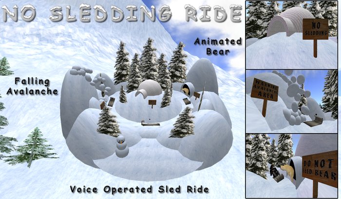 No Sledding  Amusement Park Thrill Ride