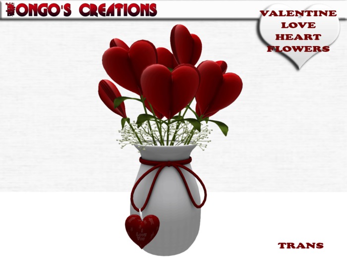 BMC574 - A PERFECT GIFT FOR VALENTINE'S DAY - BOUQUET OF LOVE HEART FLOWERS.