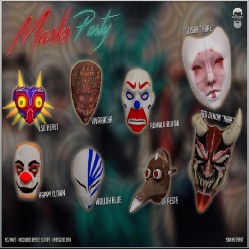 [Box] Wolloh Blue - Masks Party - The Bearded Guy