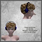  Unisex blue earphones for Petites