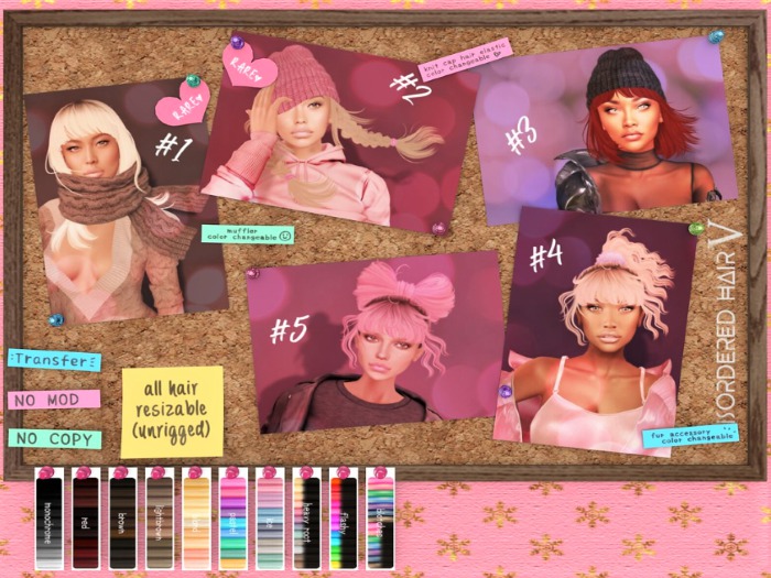 *PH* Disordered Hair V // #4 - brown (BOX)