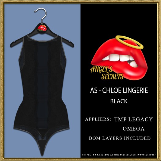 AS - CHLOE LINGERIE - BLACK (add to unpack)