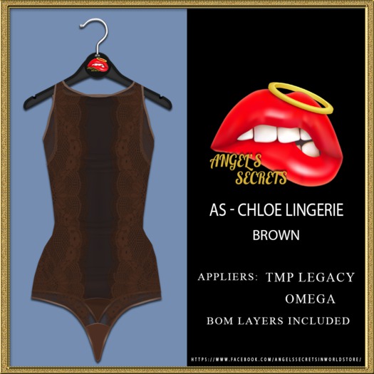 AS - CHLOE LINGERIE - BROWN (add to unpack)