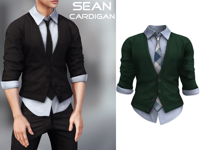 Mossu - Sean Cardigan - Green