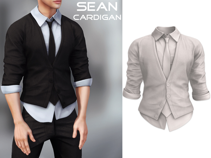 Mossu - Sean Cardigan - White