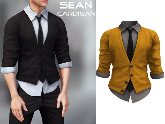 Mossu - Sean Cardigan - Yellow