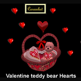 Valentine teddy bear - hearts
