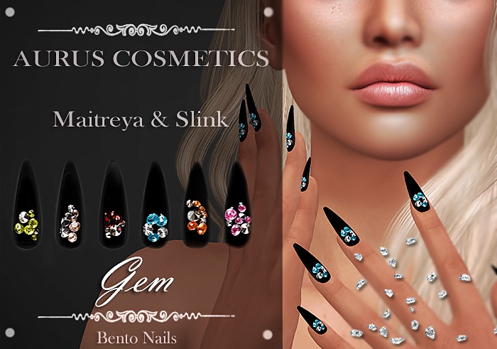 A U R U S -Gem Bento Nails -Maitreya & Slink