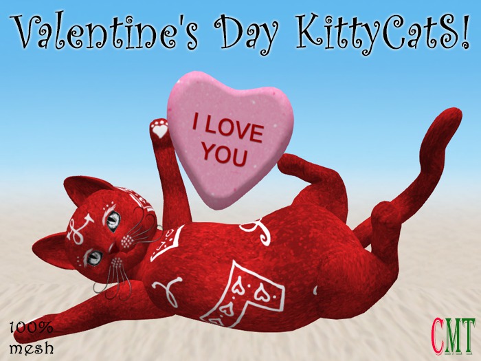 Valentine's Day KittyCatS!-shoulder pet lay