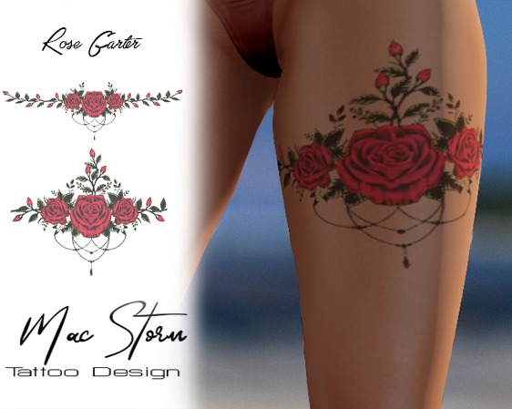 Rose Garter and Lower Back HUD