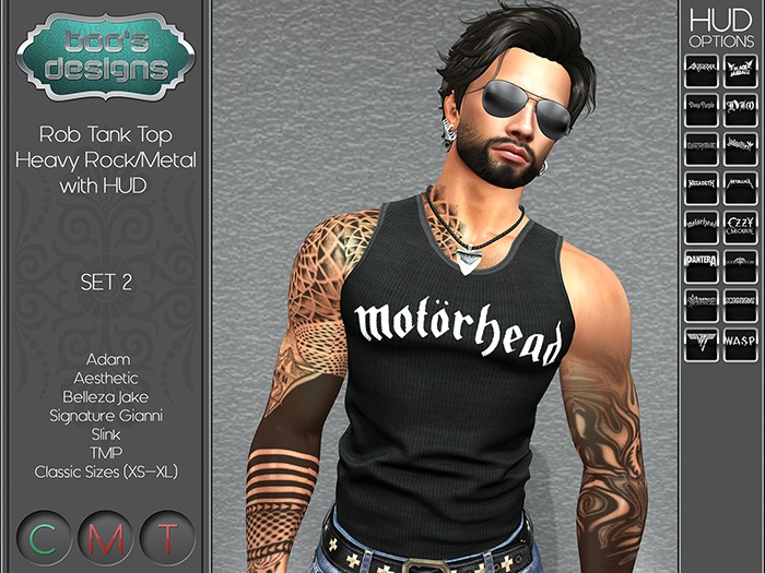 *BD* ROB TANK - SET 2 - HEAVY ROCK/METAL WITH HUD