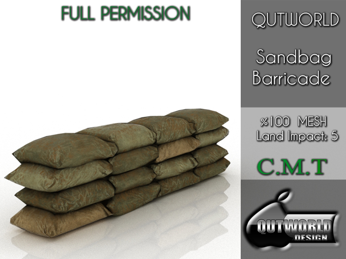 .::QUTWORLD Sandbag Barricade::.FP Unpack (ADD)