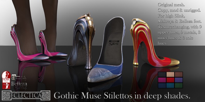 Eclectica Gothic Muse Stiletto in deep shades