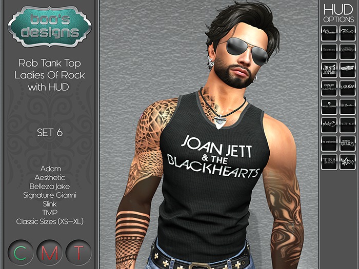 *BD* ROB TANK - SET 6 - LADIES ROCK WITH HUD