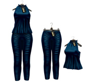 ** Harmonia Original Mesh Navy Mey Pants Outfit - Maitreya