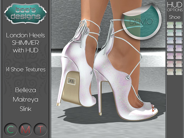 *BD* LONDON HEELS FATPACK WITH HUD - SHIMMER - DEMO