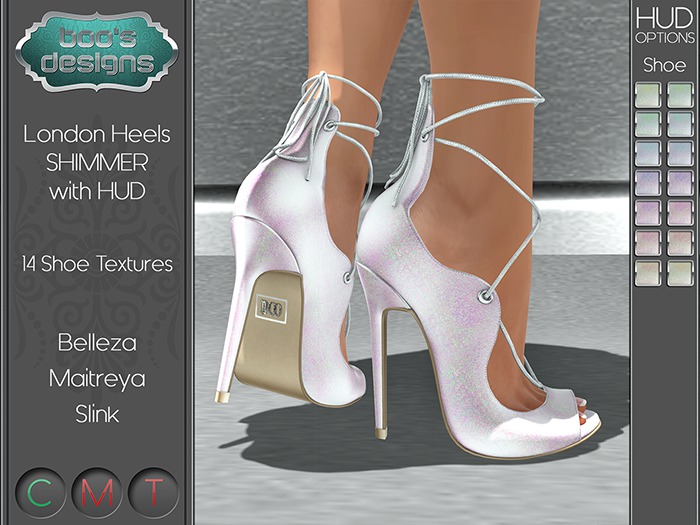 *BD* LONDON HEELS FATPACK WITH HUD - SHIMMER