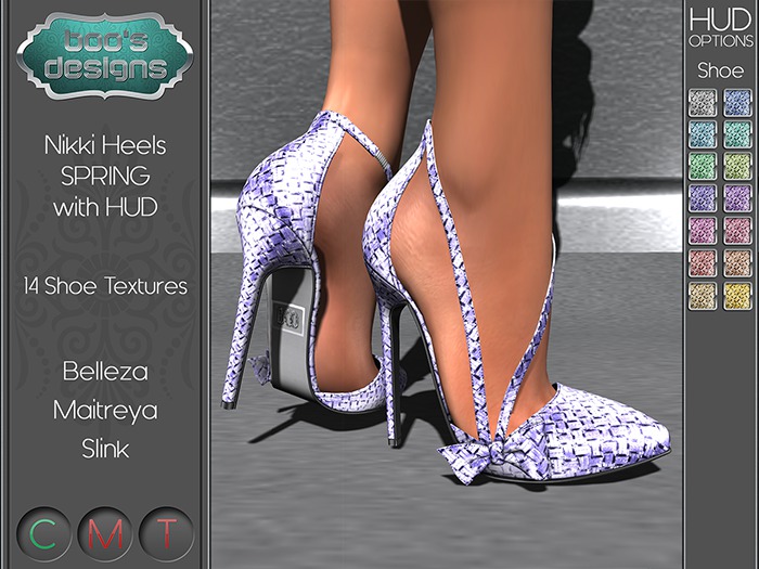 *BD* NIKKI HEELS ~ SPRING ~ FATPACK WITH HUD