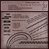 LMC PS Brushes & Textures - Stitches III -