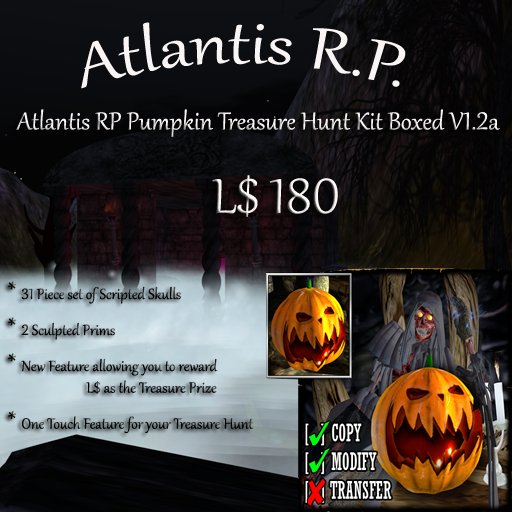 Atlantis RP Pumpkin Treasure Hunt Kit boxed V1.2a