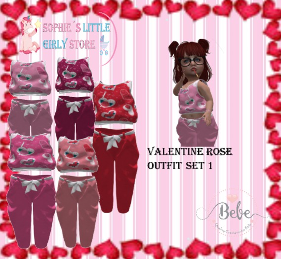 SLGS - Valentine Rose Outfit Set 1