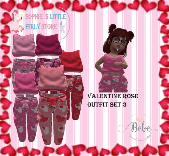 SLGS - Valentine Rose Outfit Set 3