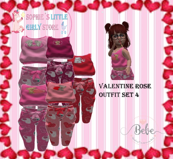 SLGS - Valentine Rose Outfit Set 4