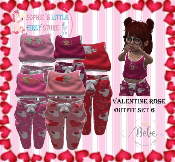 SLGS - Valentine Rose Outfit Set 6