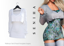 Seniha. Dome Dress&Sweater // White