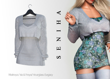 Seniha. Dome Dress&Sweater // Grey