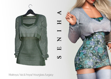 Seniha. Dome Dress&Sweater // Army
