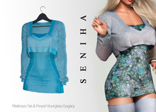 Seniha. Dome Dress&Sweater // Blue