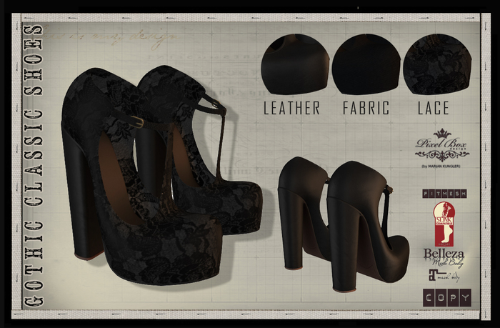PIXEL BOX - Gothic Classic Shoes - WEAR ME