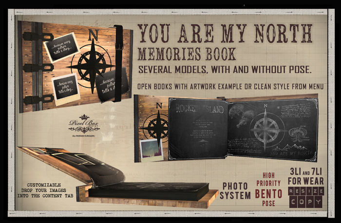 PIXEL BOX - Memories Book You are my north