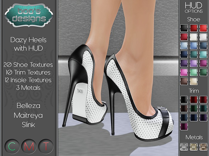*BD* DAZY SHOE ~ LEATHER ~ FATPACK WITH HUD