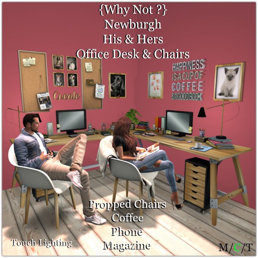 {Why Not ?} Newburgh His & Hers Office Desk-Boxed
