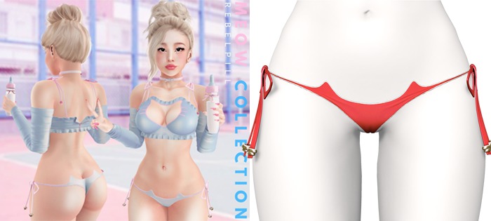 Rebelpill - Meow Collection Panties Red