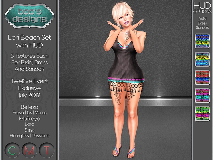 *BD* LORI BEACH SET WITH HUD [2020]