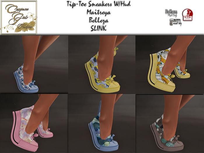 !CGF-*Half TipToe Bow Sneakers*W/Hud